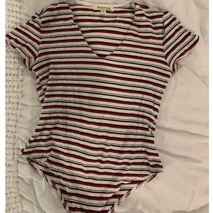 Striped bodysuit
